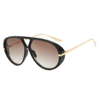 Zayden | Classic Oversized Aviator Metal & PC Sunglasses