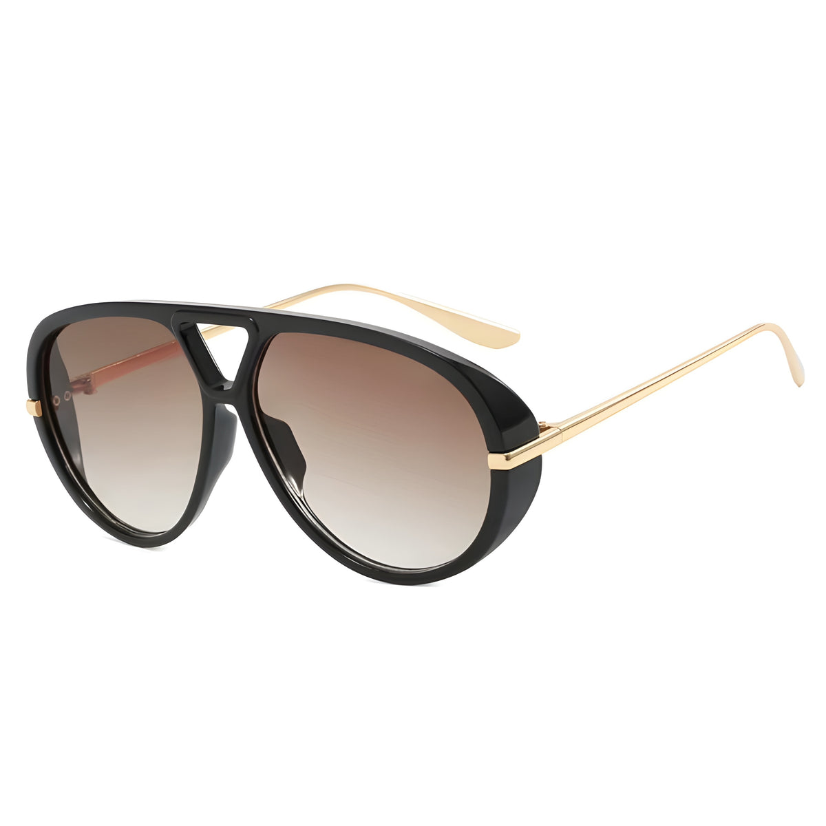 Zayden | Classic Oversized Aviator Metal & PC Sunglasses