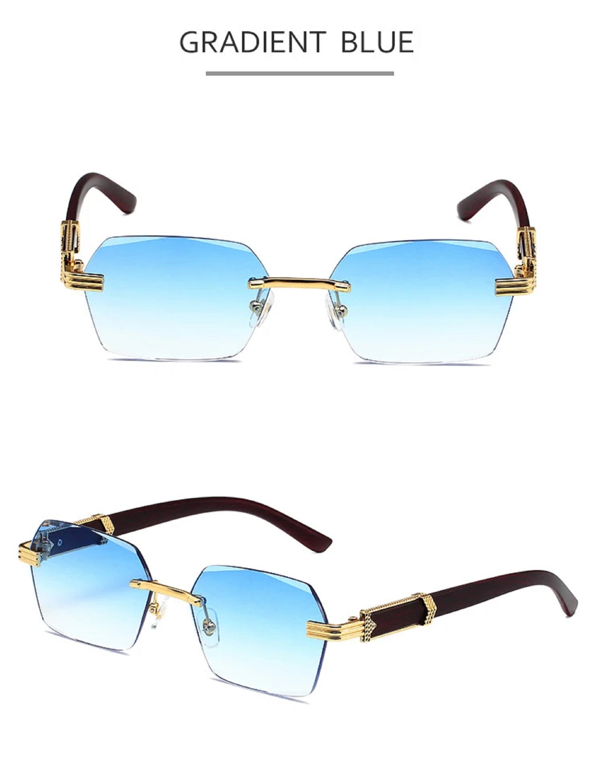 Cobalt |Classic Rectangle PC Sunglasses