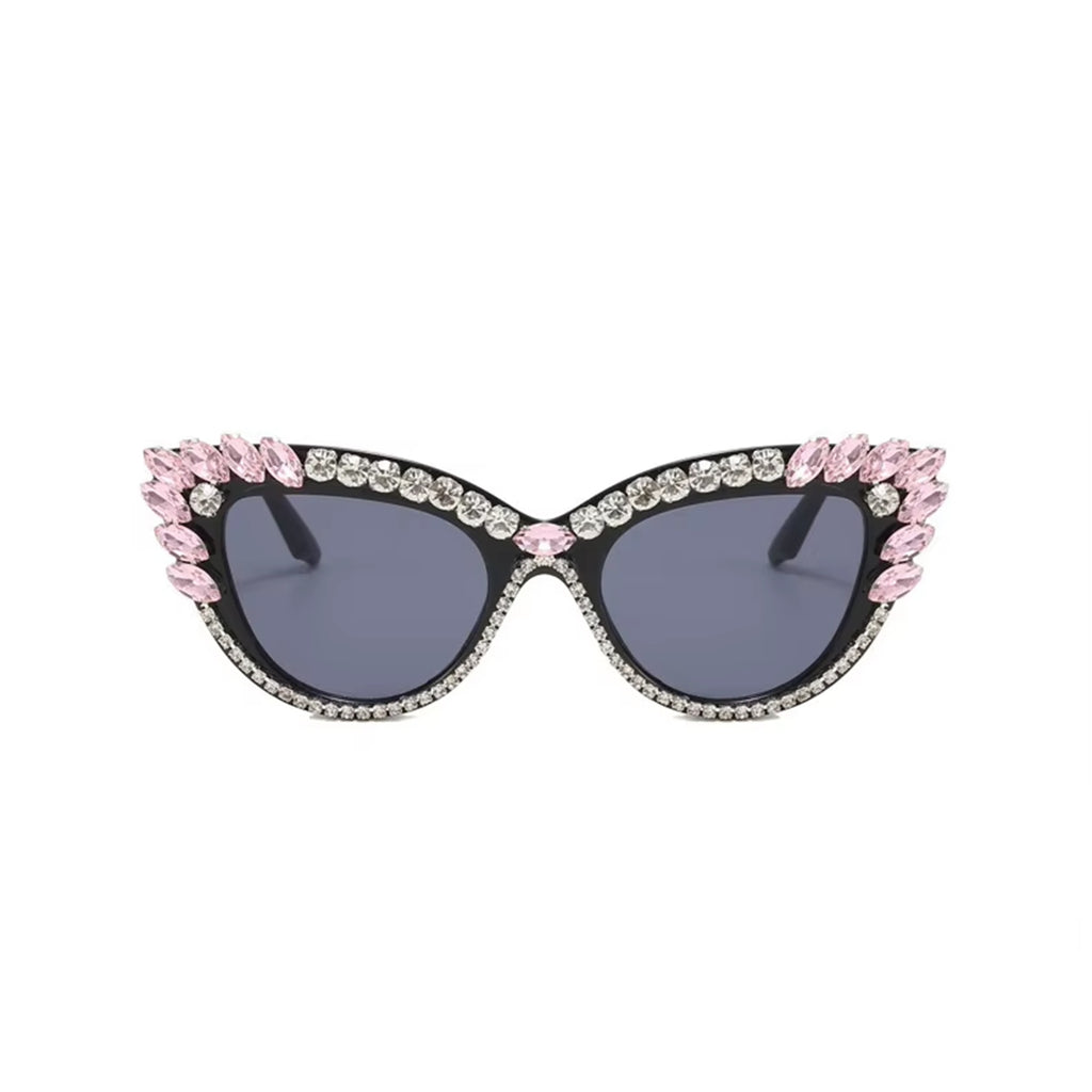 Garnexa |Rhinestone Cat-Eye PC Sunglasses