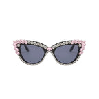 Garnexa |Rhinestone Cat-Eye PC Sunglasses