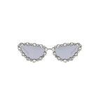 Saphira |Rhinestone Cat-Eye Metal Sunglasses