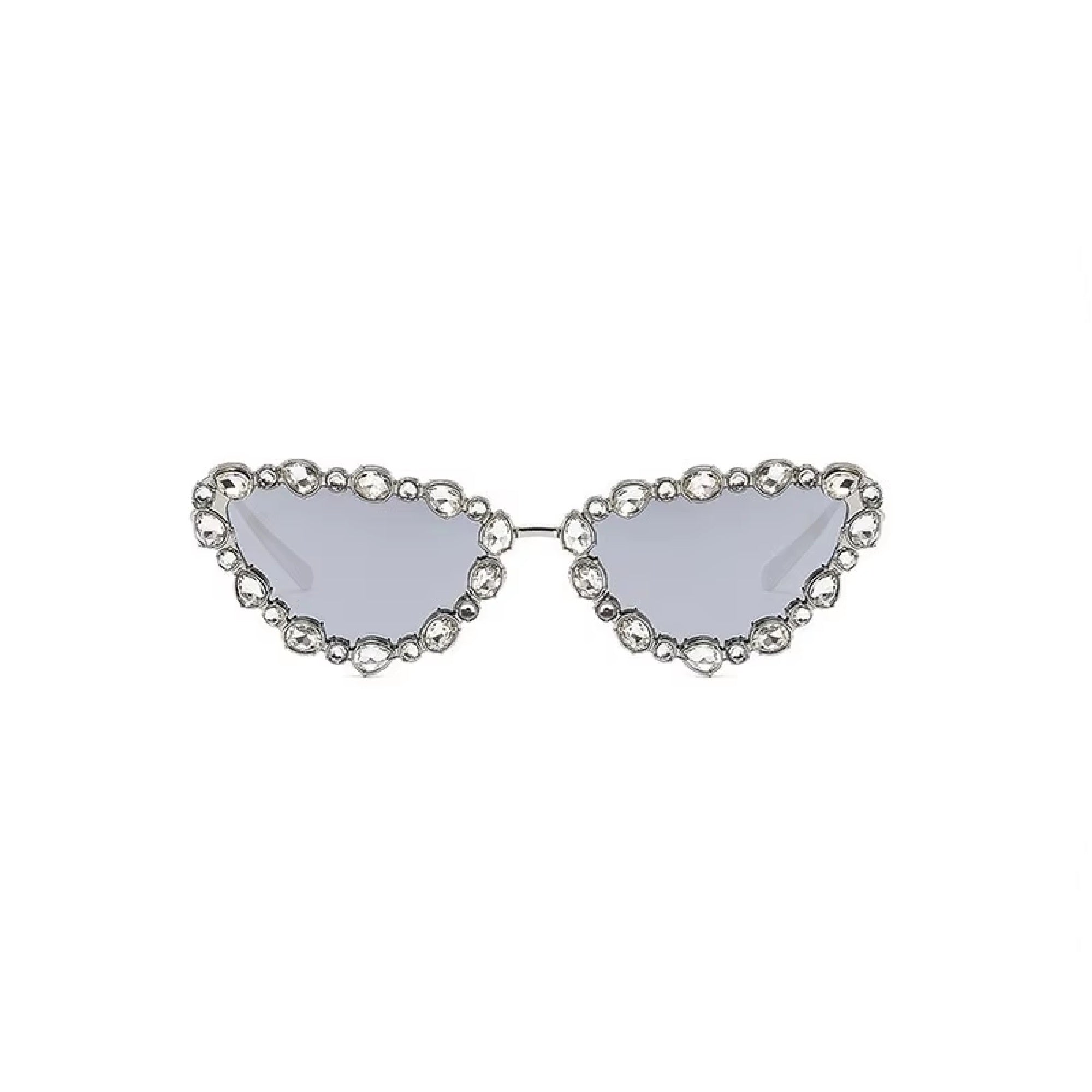 Saphira |Rhinestone Cat-Eye Metal Sunglasses