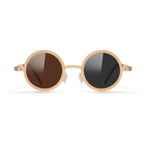 Citrine |Adjustable Tint Round Metal Sunglasses