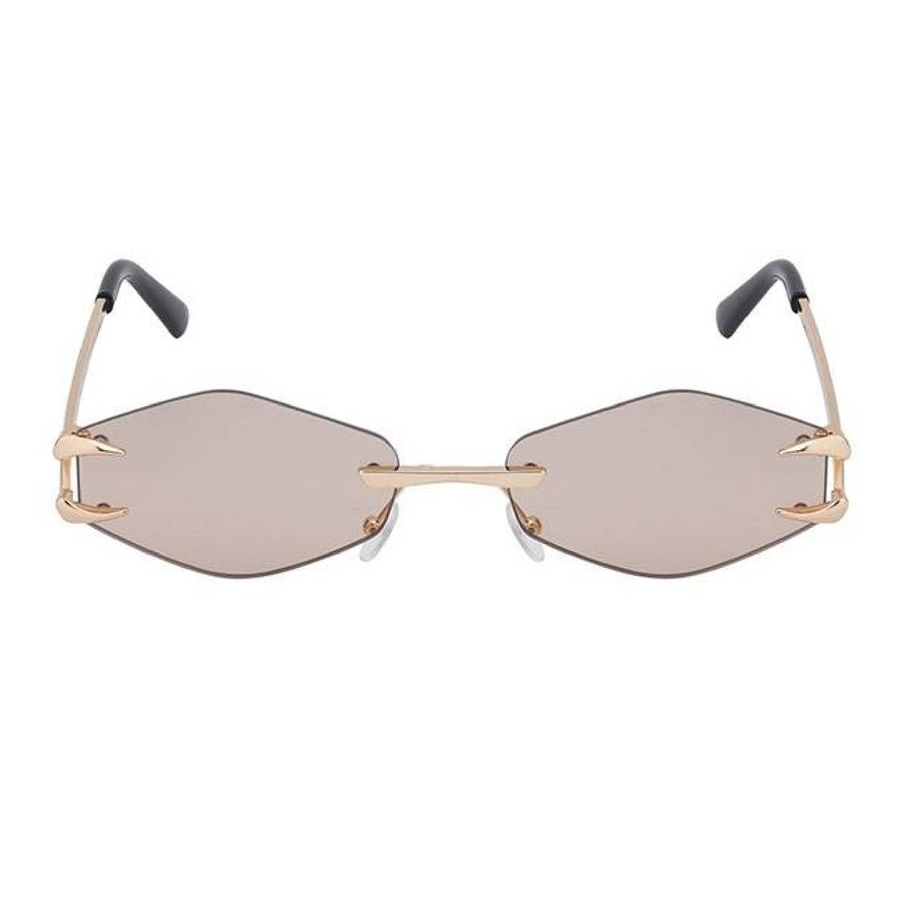 Flux |Futuristic Hexagonal Metal Sunglasses