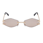 Flux |Futuristic Hexagonal Metal Sunglasses