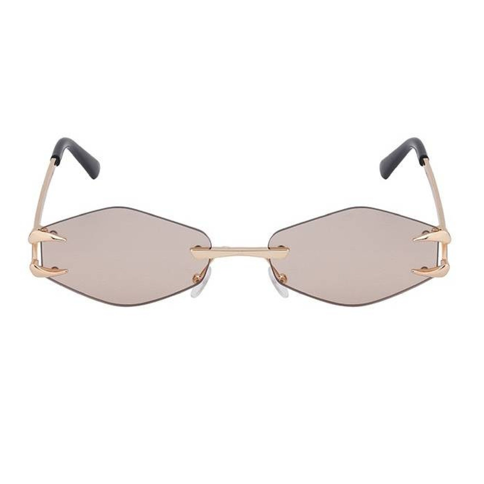 Flux |Futuristic Hexagonal Metal Sunglasses