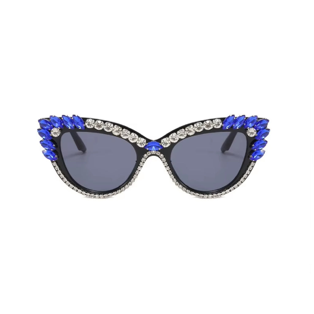 Garnexa |Rhinestone Cat-Eye PC Sunglasses