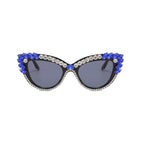 Garnexa |Rhinestone Cat-Eye PC Sunglasses