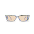 Citrina |Rhinestone Rectangle PC Sunglasses