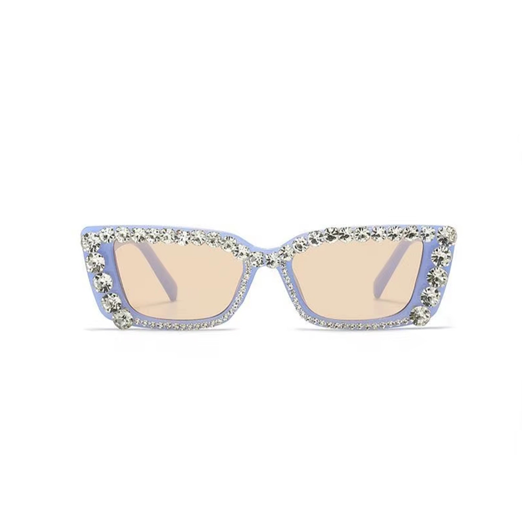 Citrina |Rhinestone Rectangle PC Sunglasses