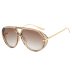 Zayden | Classic Oversized Aviator Metal & PC Sunglasses