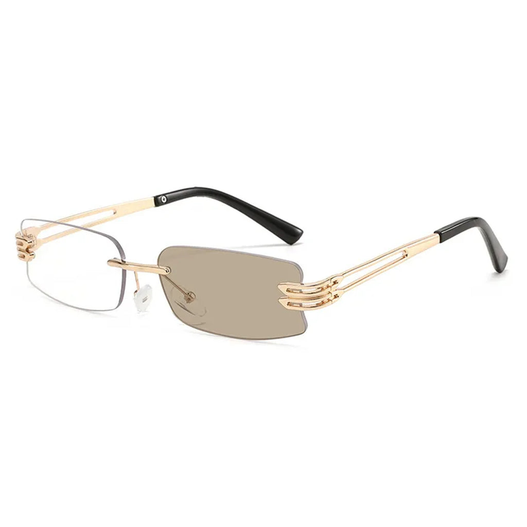 Shift Elio | Photochromic Rectangle Rimless Sunglasses