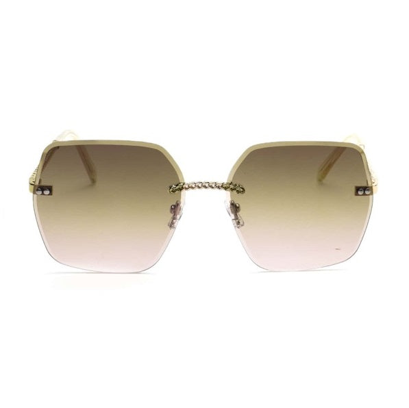 Travertine |Oversized Square PC Sunglasses