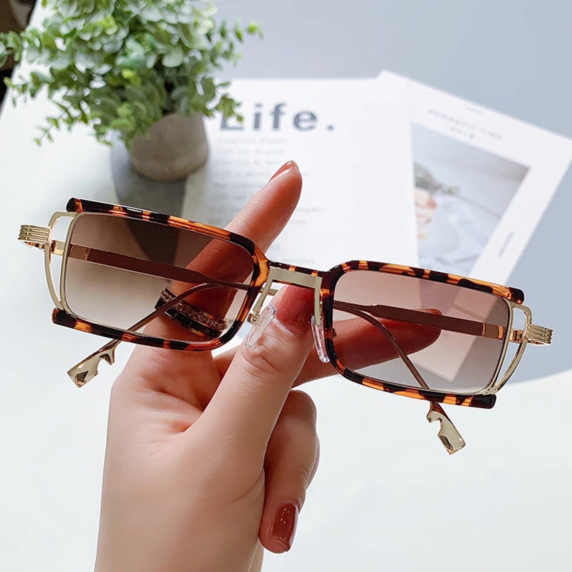 The Outlier |Retro Vintage Rectangle PC Sunglasses