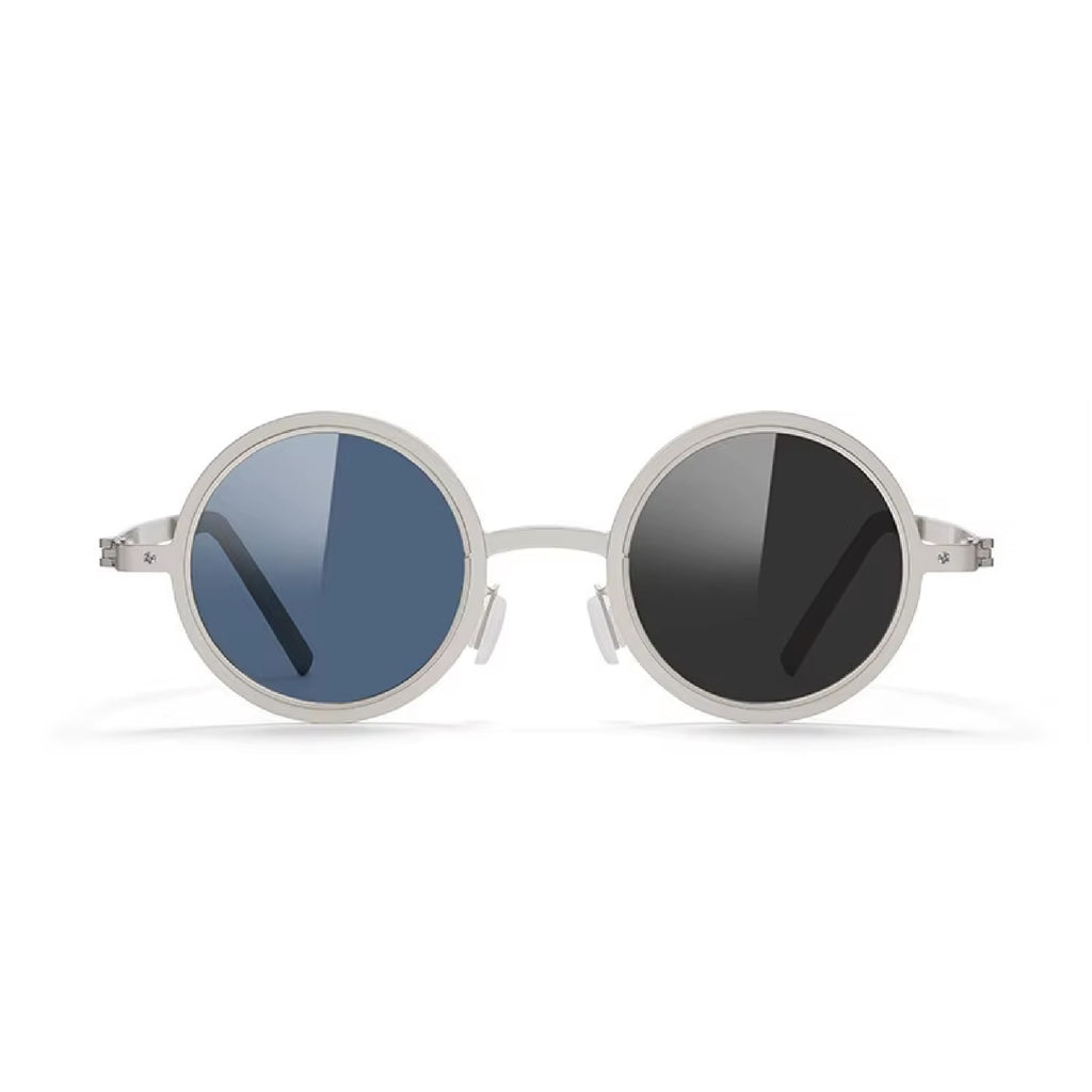 Citrine |Adjustable Tint Round Metal Sunglasses