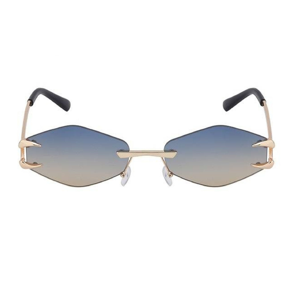 Flux |Futuristic Hexagonal Metal Sunglasses