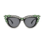 Garnexa |Rhinestone Cat-Eye PC Sunglasses