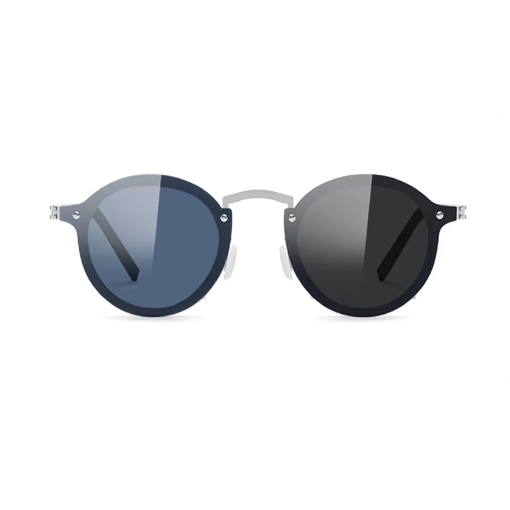 Carnaby |Adjustable Tint Round Metal Sunglasses