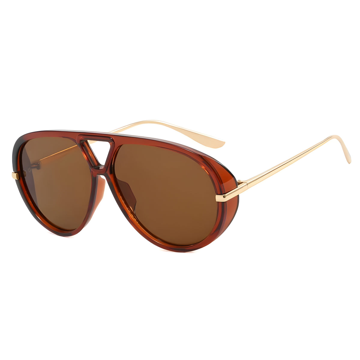 Zayden | Classic Oversized Aviator Metal & PC Sunglasses