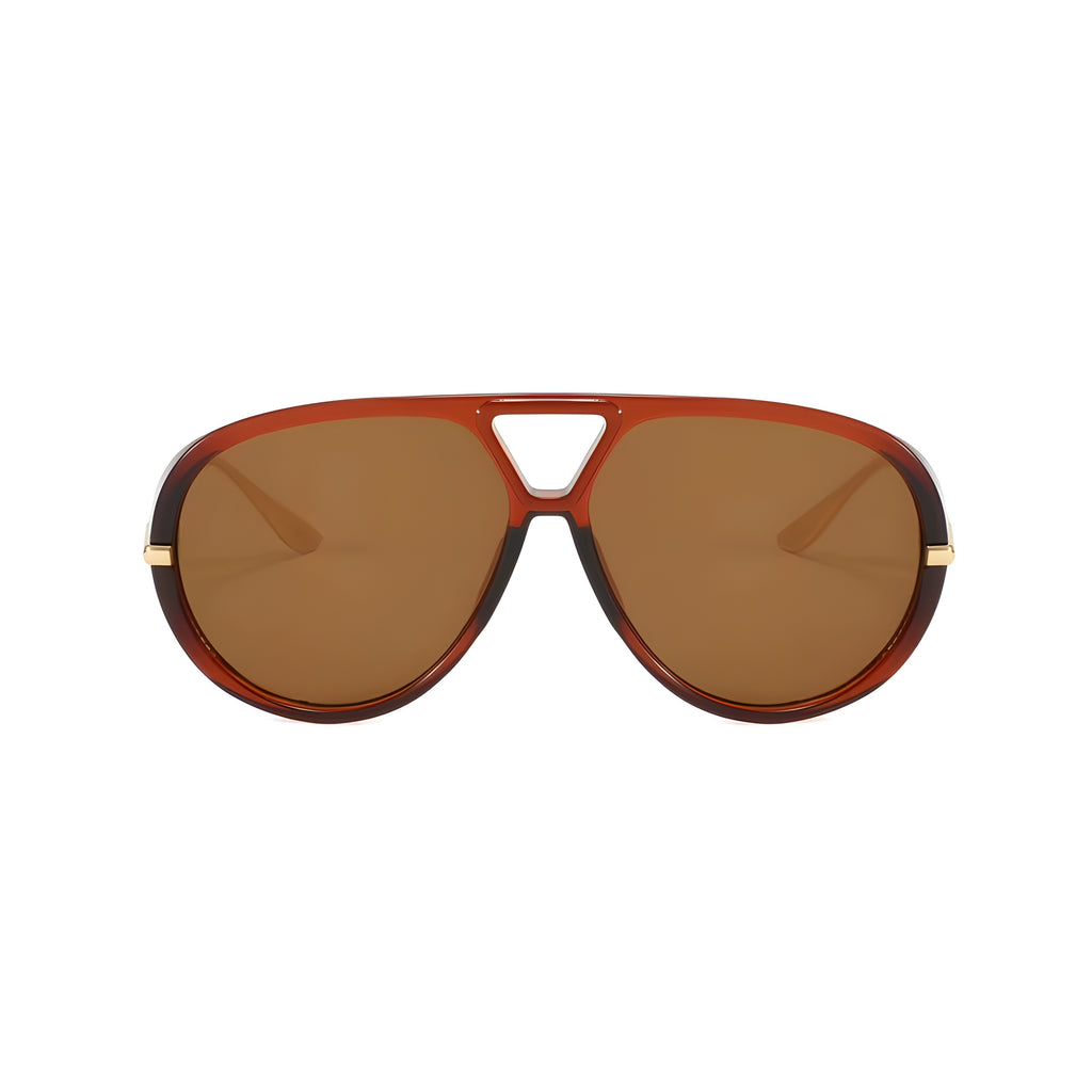 Zayden | Classic Oversized Aviator Metal & PC Sunglasses