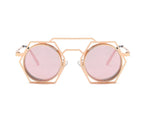 Phaedra |Retro Vintage Round/Hexagonal PC Sunglasses