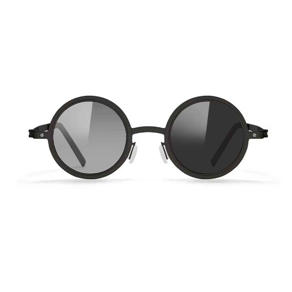Citrine |Adjustable Tint Round Metal Sunglasses