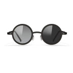 Citrine |Adjustable Tint Round Metal Sunglasses