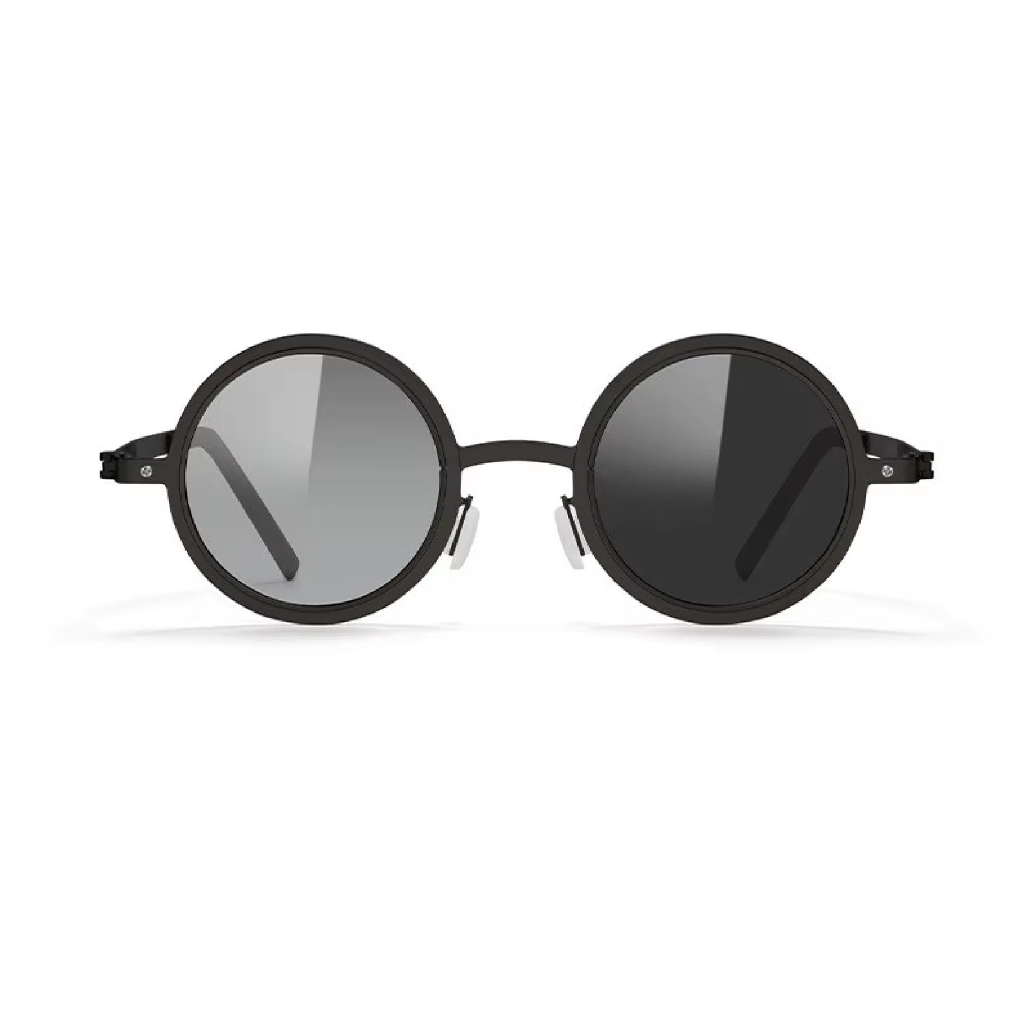 Citrine |Adjustable Tint Round Metal Sunglasses