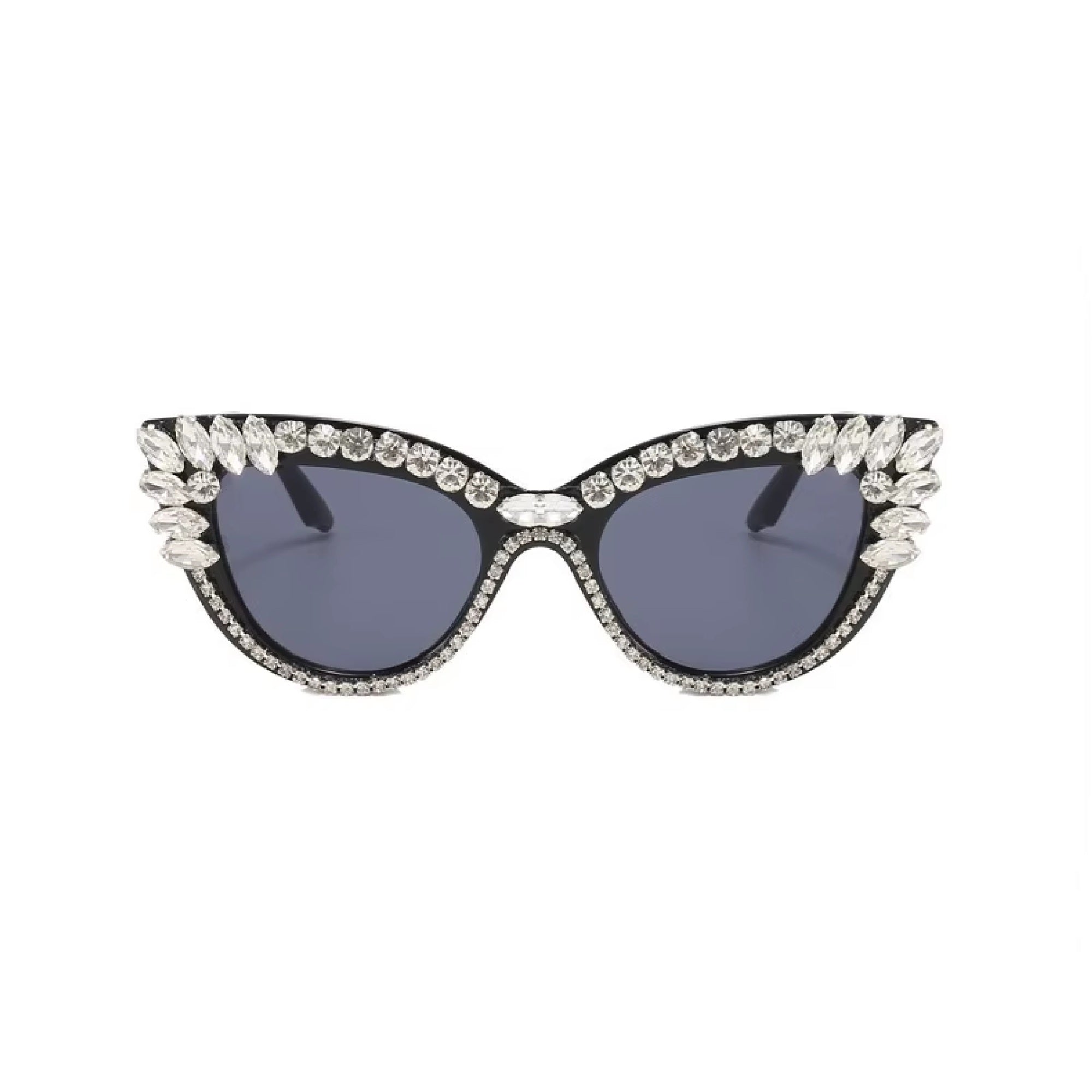 Garnexa |Rhinestone Cat-Eye PC Sunglasses