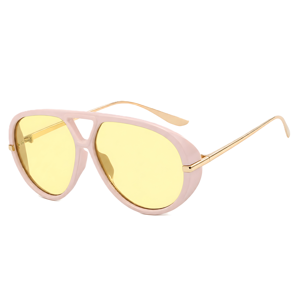 Zayden | Classic Oversized Aviator Metal & PC Sunglasses