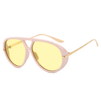 Zayden | Classic Oversized Aviator Metal & PC Sunglasses