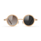 Citrine |Adjustable Tint Round Metal Sunglasses