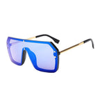 Basalt | Oversized Retro Square Metal Sunglasses