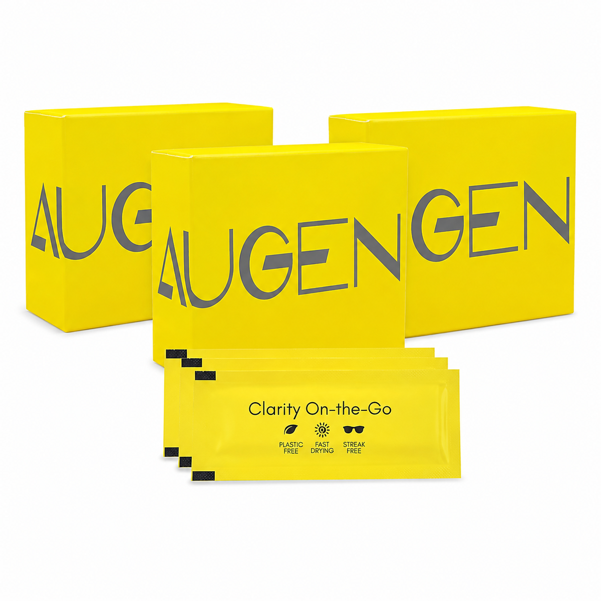 AUGEN Anti-Fog Cleaning Wipes for Glasses, Goggles | Streak-Free, Quick-Dry (30 Pcs)