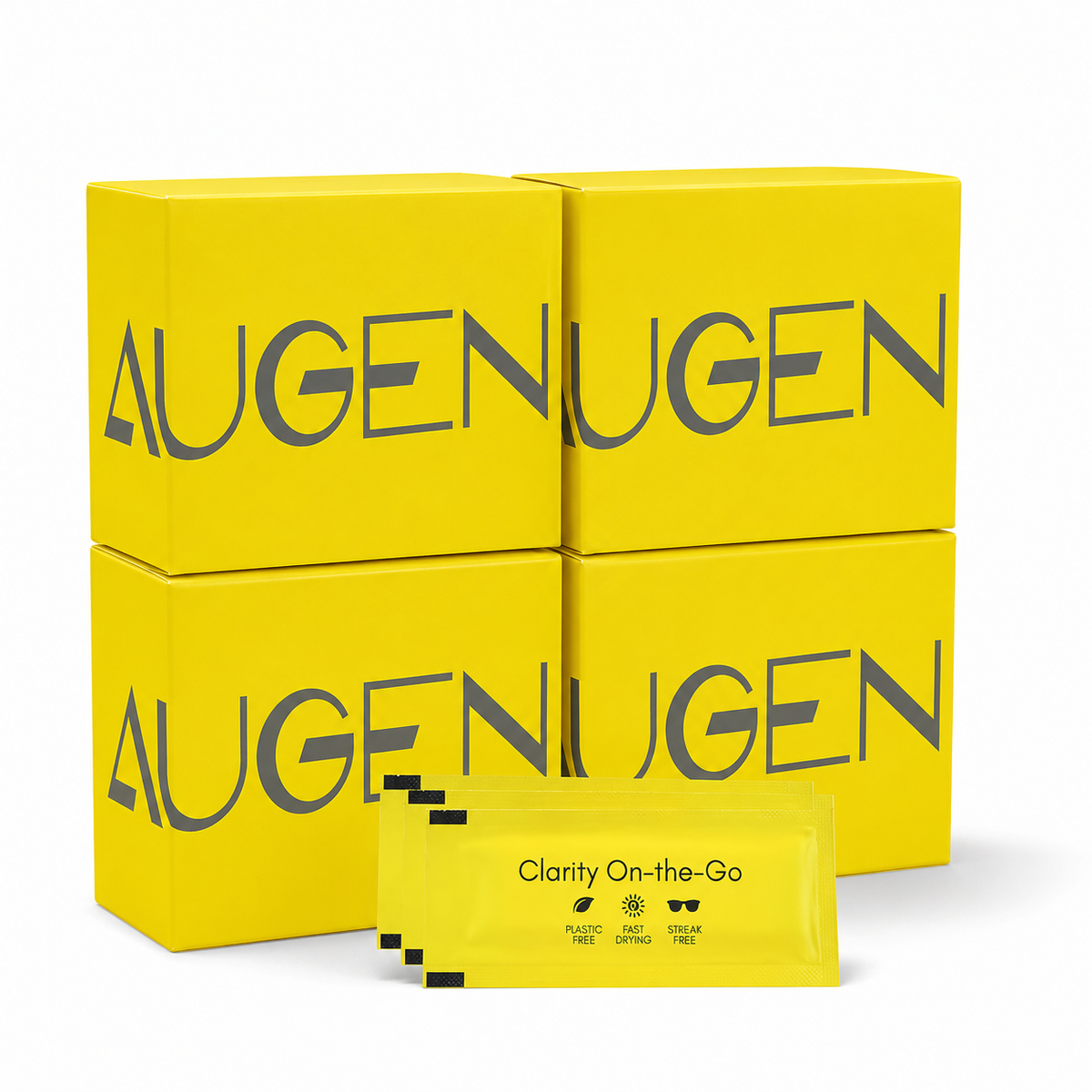 AUGEN Anti-Fog Cleaning Wipes for Glasses, Goggles | Streak-Free, Quick-Dry (30 Pcs)