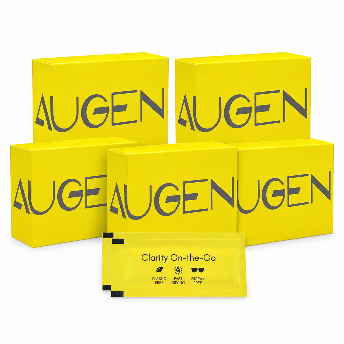 AUGEN Anti-Fog Cleaning Wipes for Glasses, Goggles | Streak-Free, Quick-Dry (30 Pcs)