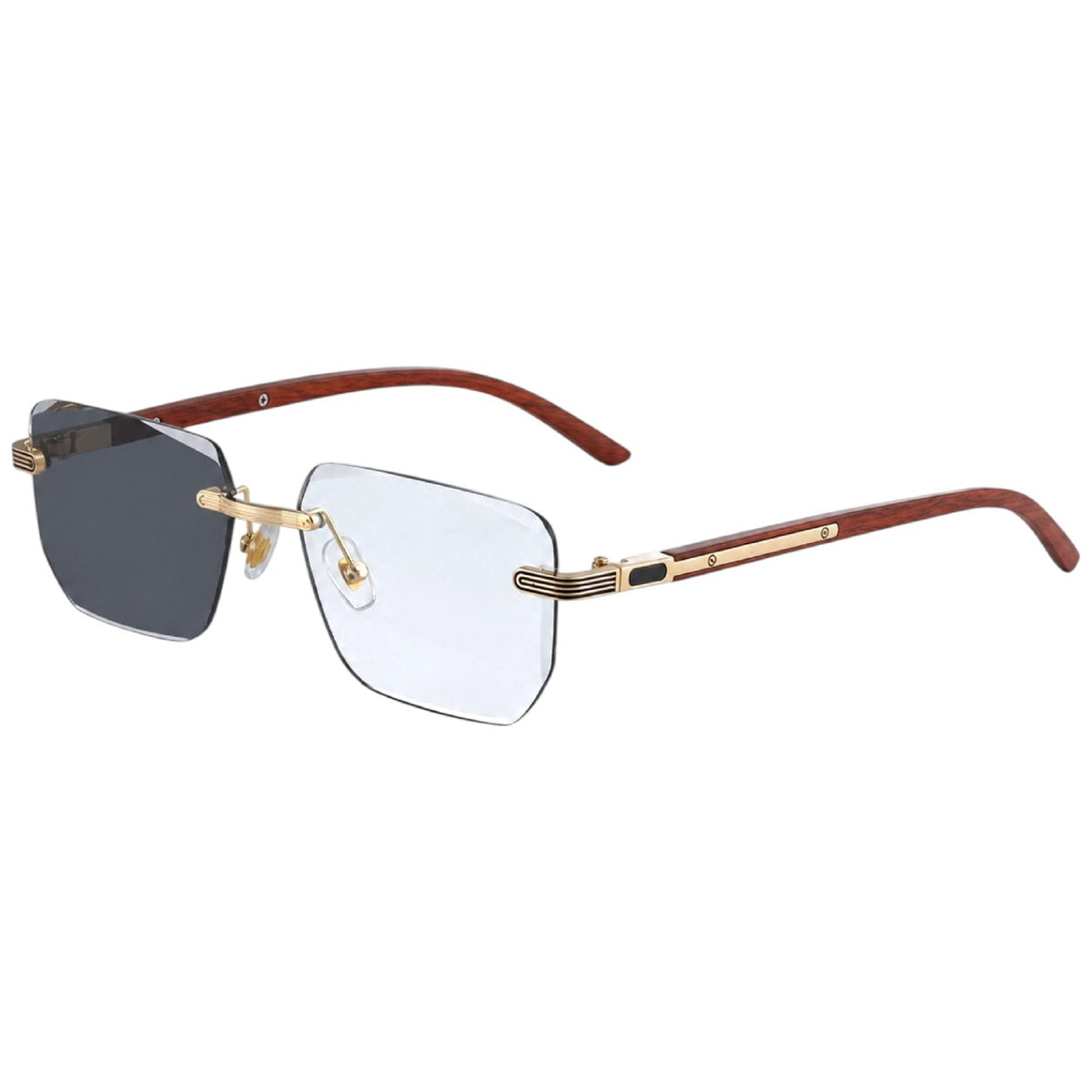 Shift Sora | Photochromic Rectangle Rimless Sunglasses