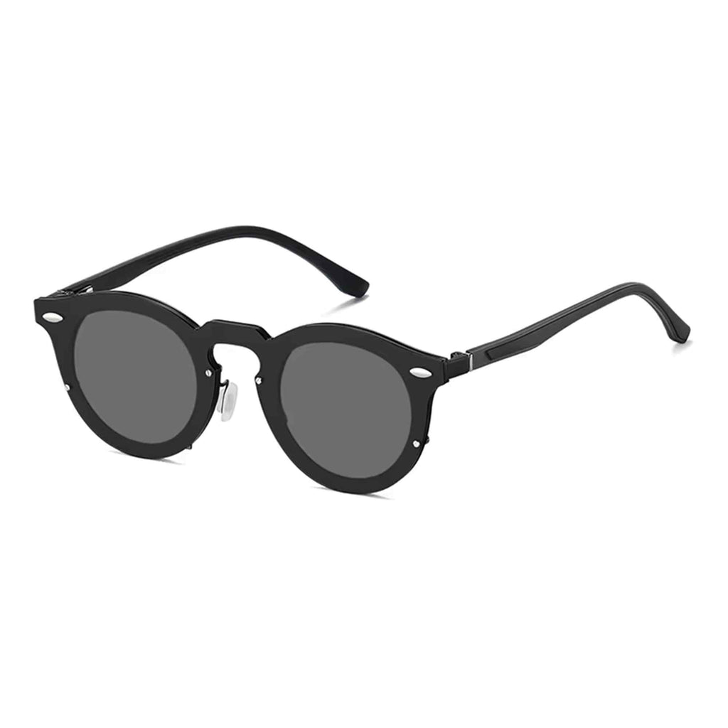 Halo | Adjustable Tint Round Metal Sunglasses