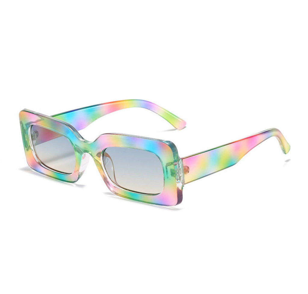 Flint | Fashion Rectangle Acetate Sunglasses