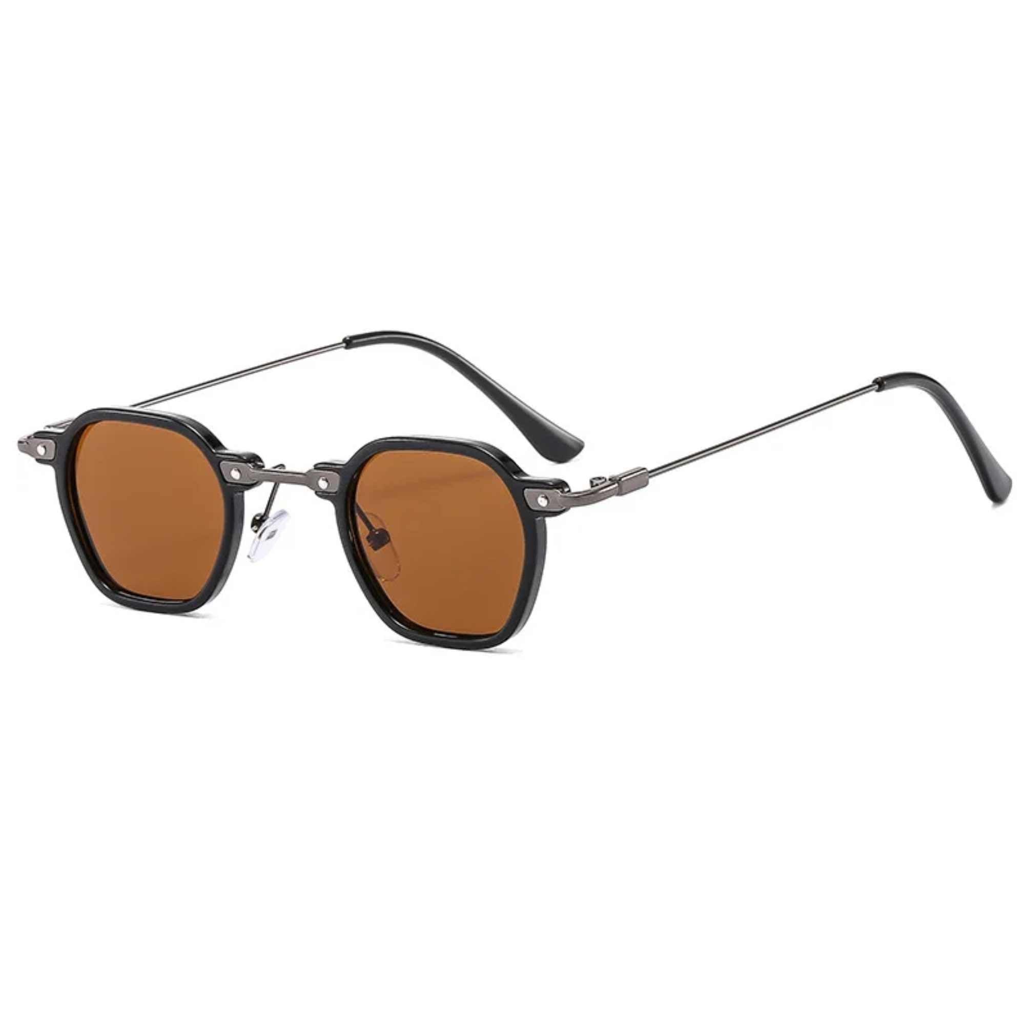 Mayfair | Retro Vintage Square Metal & Acetate Sunglasses