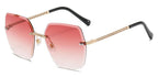 Travertine | Oversized Square Metal Sunglasses