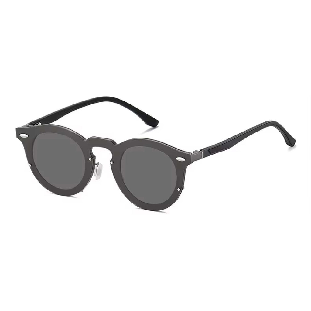 Halo | Adjustable Tint Round Metal Sunglasses