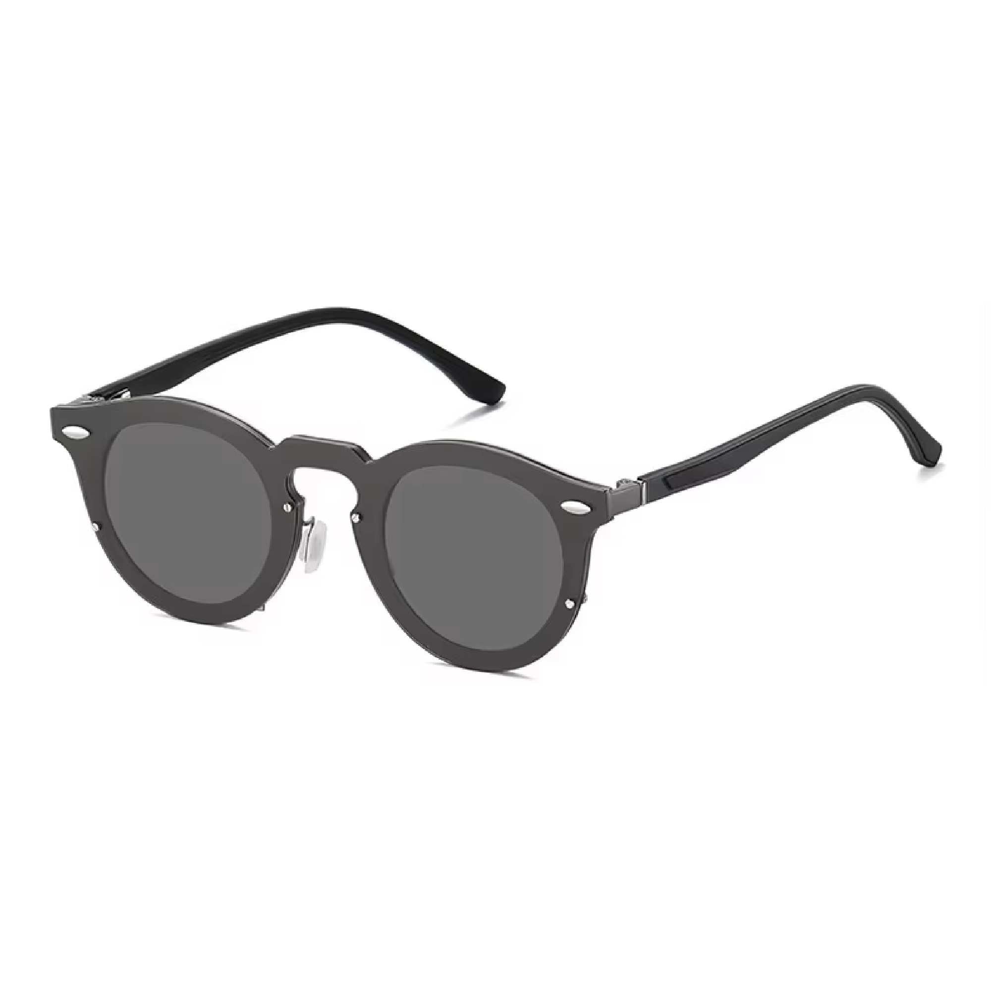 Halo | Adjustable Tint Round Metal Sunglasses