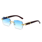 Cobalt | Classic Rectangle Acetate Sunglasses