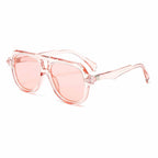 Graphite | Oversized Fashion Navigator Acetate Sunglasses