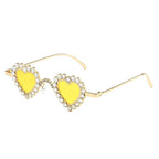 Zirona | Rhinestone Heart Acetate Sunglasses