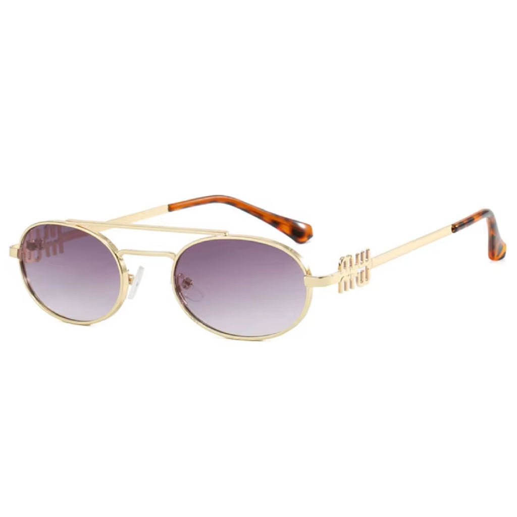 Volt | Classic Oval Metal Sunglasses