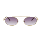 Volt | Classic Oval Metal Sunglasses