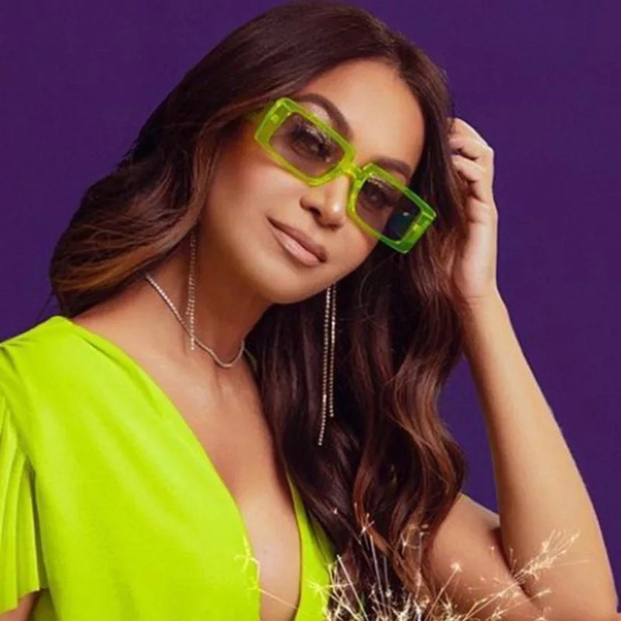 Sienna Glow |Classic Rectangle PC Sunglasses